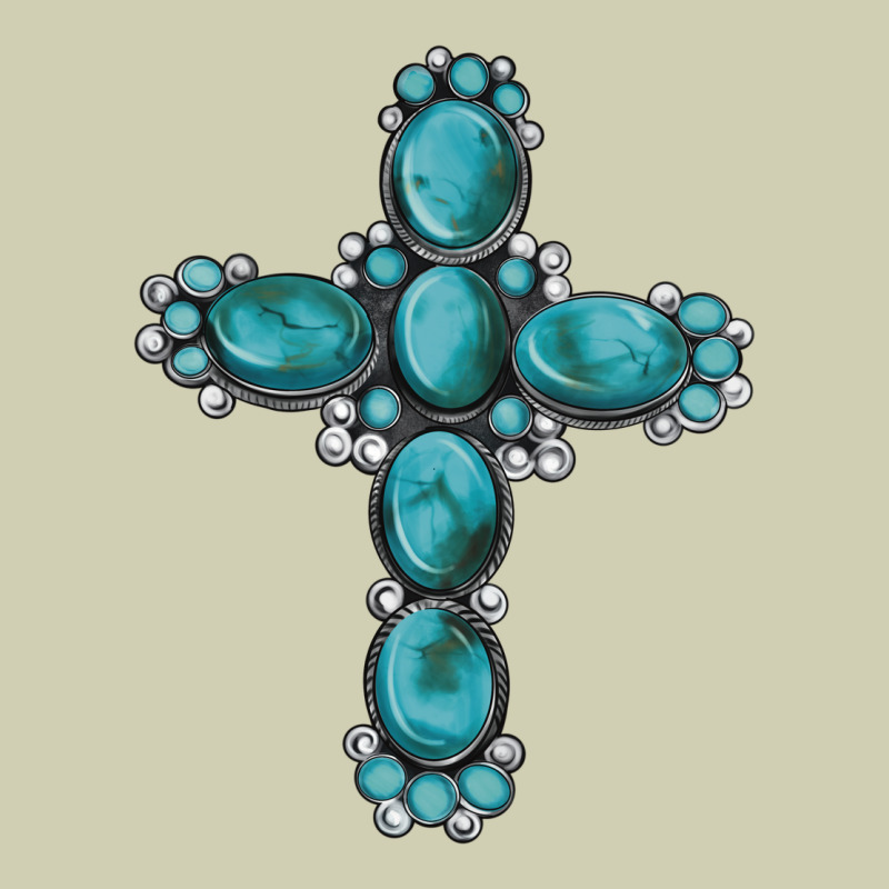 Western Gemstone Cross Heavy Core Tee by Artiststas | Teevron