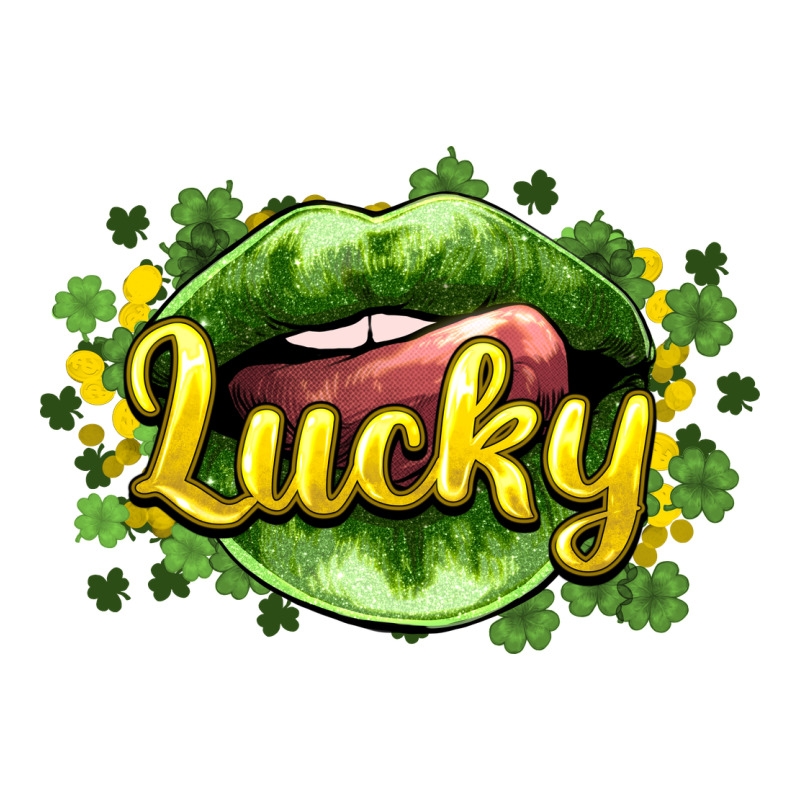 St. Patrick's Day Lips Lucky Long Sleeve Tee by HowdyJamesFarm | Teevron