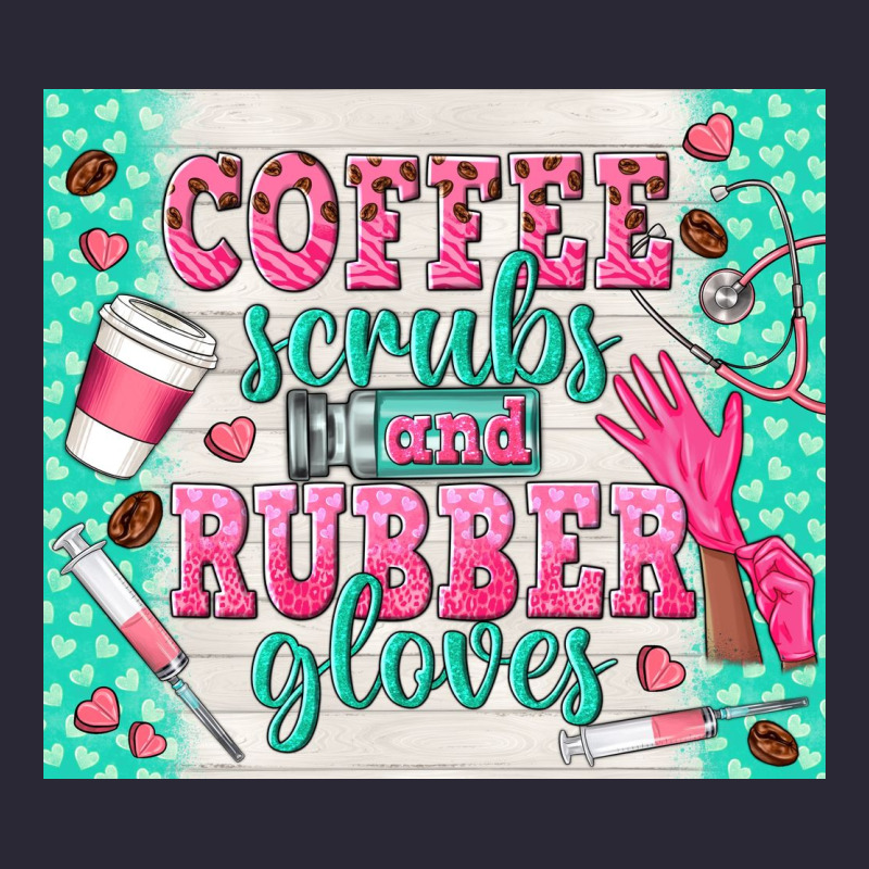 Coffee Scrubs And Rubber Gloves Vintage Tee by TumblerDesignByShophia | Teevron
