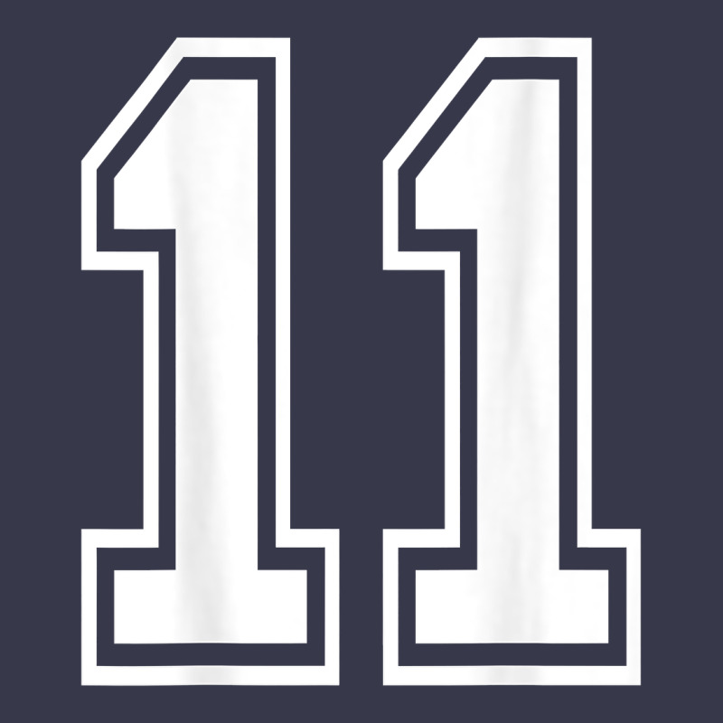 Number 11 Shirt Sports Player Number Back Of Shirt Long Sleeve Tee by ArtChic | Teevron