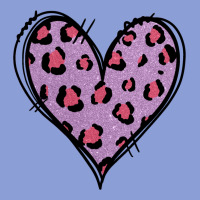 Glitter Purple Leopard Heart Long Sleeve Tee | Teevron