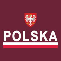 Sporty Polska Flag And Emblem Polish Coat Of Arms Pullover Hoodie Long Sleeve Tee | Teevron