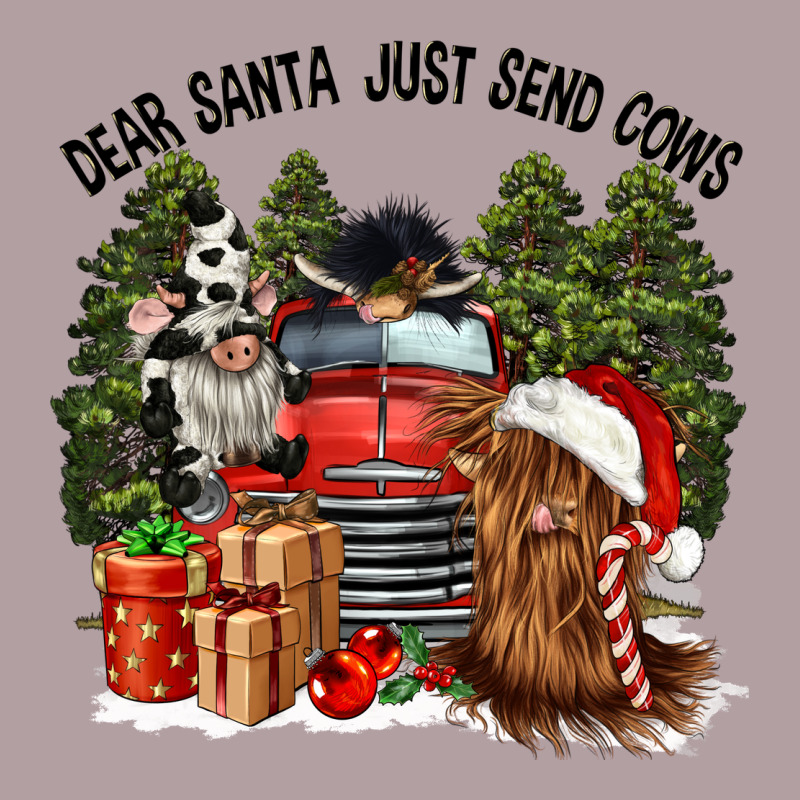 Dear Santa Just Send Cows Vintage Hoodie by CowGirlArtShop | Teevron