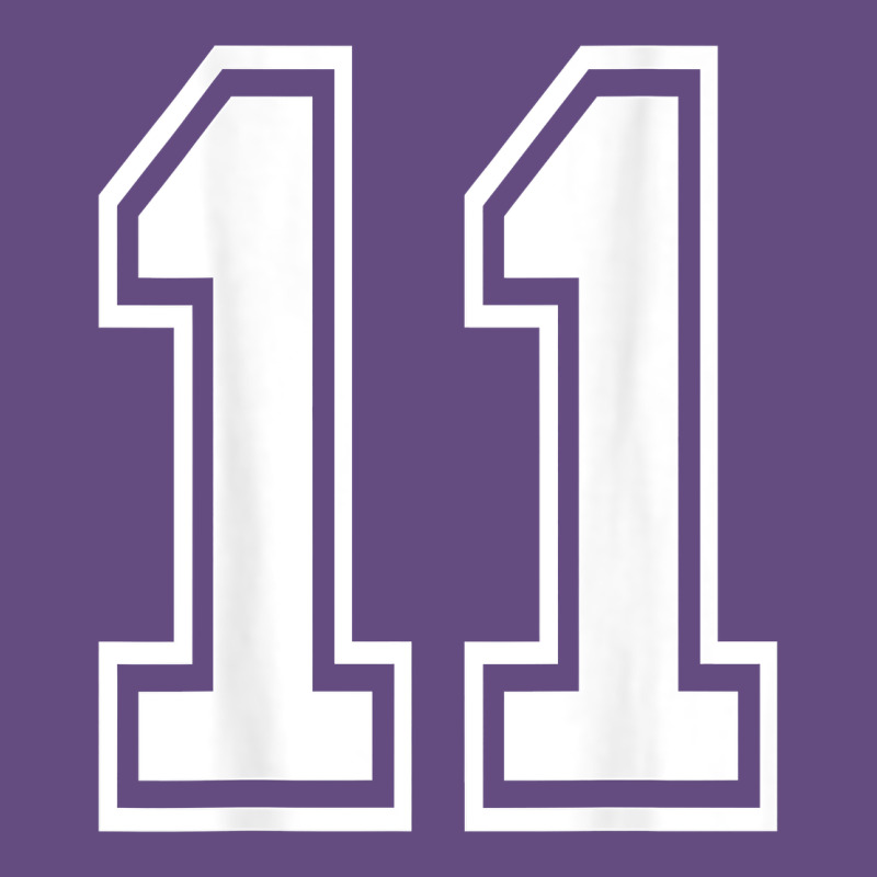 Number 11 Shirt Sports Player Number Back Of Shirt Vintage Hoodie by ArtChic | Teevron