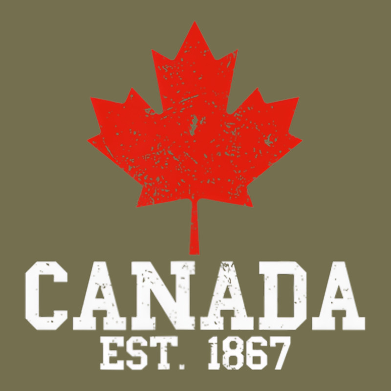 Vintage Canada Est.1867 Maple Leaf Canadian Flag R Vintage Hoodie by ArtChic | Teevron