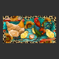 Chicken Rooster And Chicks With Leopard Urban Heavy Tee | Teevron