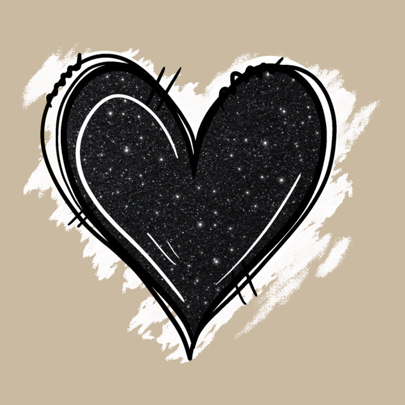 Black Glitter Heart Long Sleeve Tee by Jasminsmagicworld | Teevron