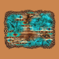 Western Turquoise Stone Aztec Tiger Pattern Background Heavyweight Hoodie | Teevron