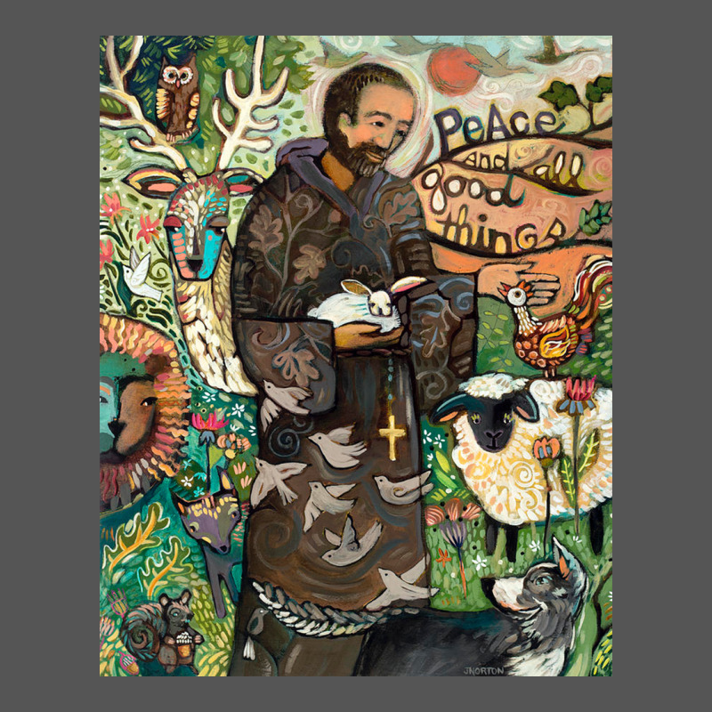 Saint Francis Zipper Hoodie by ArtChic | Teevron