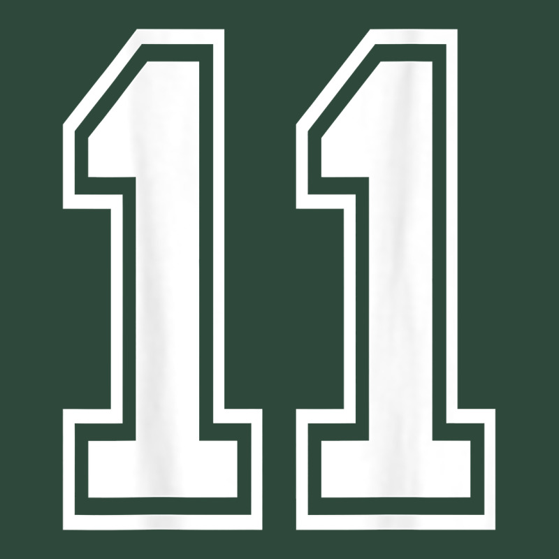 Number 11 Shirt Sports Player Number Back Of Shirt Zipper Hoodie by ArtChic | Teevron