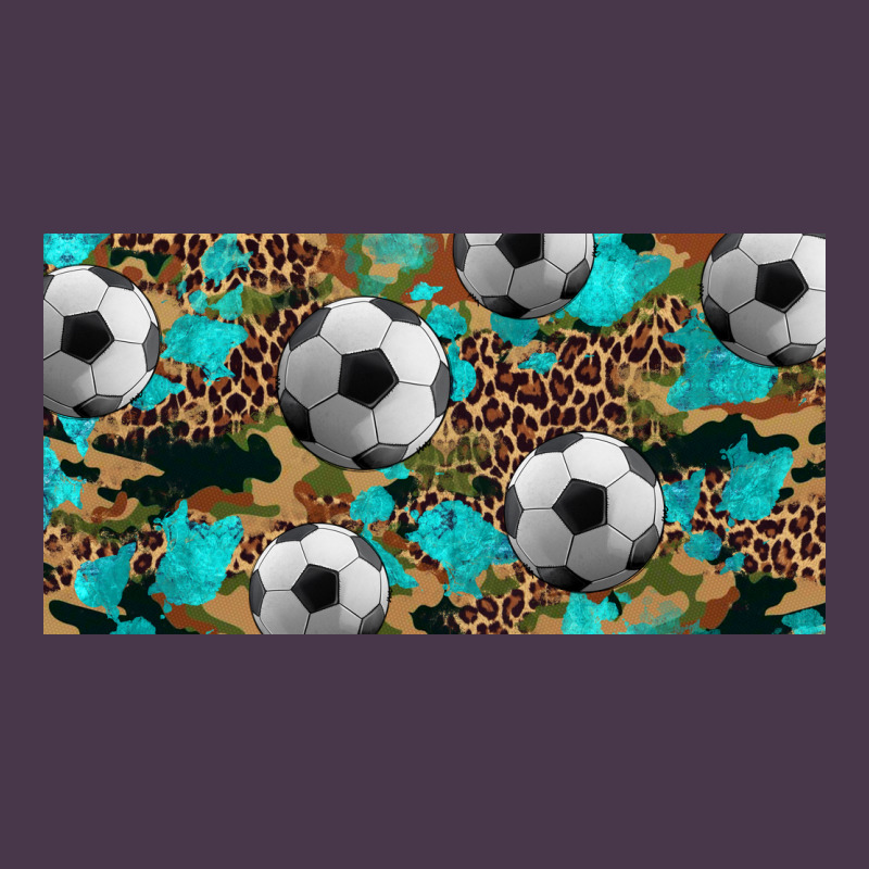Western Leopard Camouflage Turquoise Soccer Licence Plate Template Heavyweight Hoodie by Artiststas | Teevron
