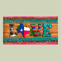 Love Texas Sunflowers Cactus Cowhide License Plate Heavyweight Hoodie | Teevron