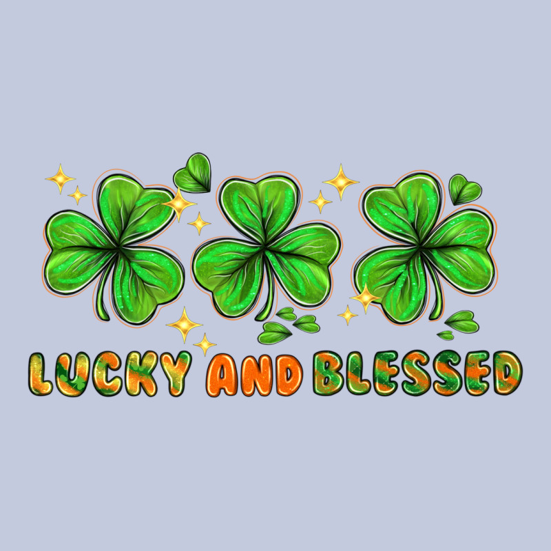 St. Patrick's Day Lucky And Blessed Long Sleeve Tee by HowdyJamesFarm | Teevron