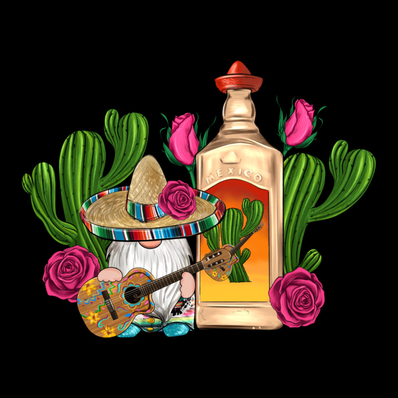 Mexican Tequila Gnomes Guitar Roses Cactus Serape Heavy Core Tee by Artiststas | Teevron