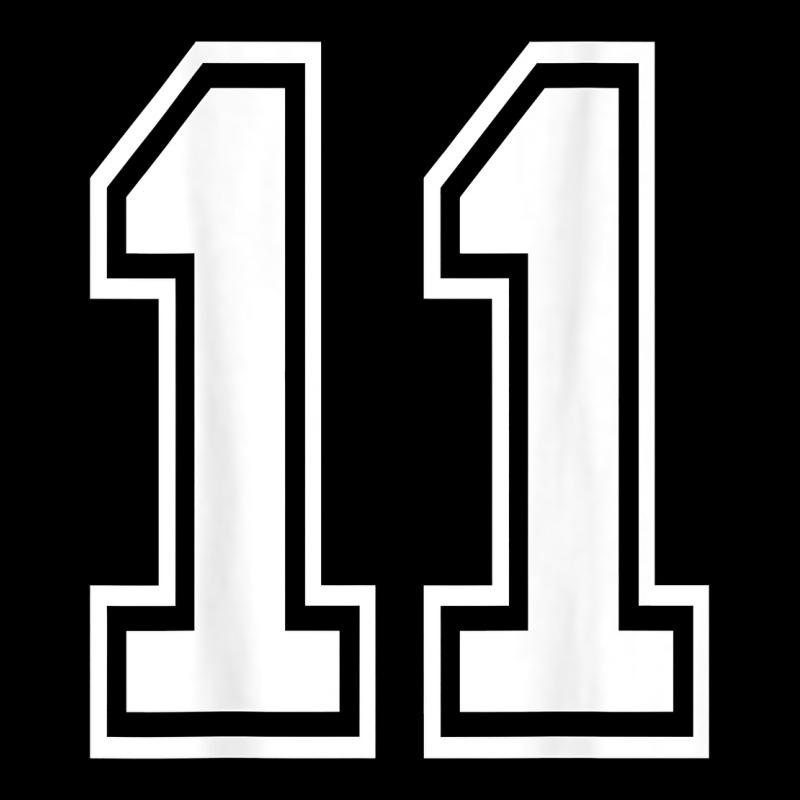 Number 11 Shirt Sports Player Number Back Of Shirt Premium Sweatshirt by ArtChic | Teevron