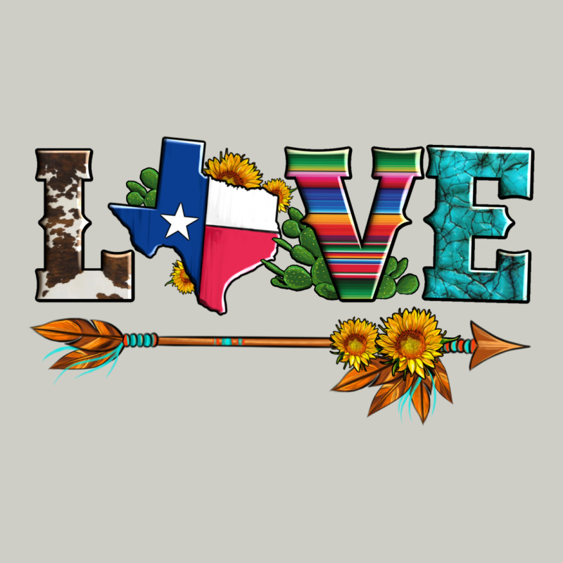 Love Texas Serape Cowhide Cactus And Sunflowers Heavyweight Hoodie by Artiststas | Teevron