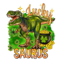 St. Patrick's Day Lucky Saurus Long Sleeve Tee | Teevron