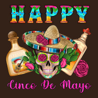 Happy Cinco De Mayo Mexican Skull Tequila Bottle Roses Cactus Heavy Core Tee | Teevron