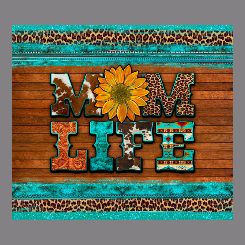 Mom Life Leopard Cowhide Turquoise Aztec Heavyweight Hoodie by Artiststas | Teevron