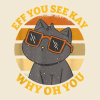 Funny Retro Sunset Eff You See Kay Why Oh You Cat Lovers T Shirt Ladies Tee | Teevron