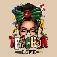 Teacher Life Afro Messy Bun Classic Tee | Teevron