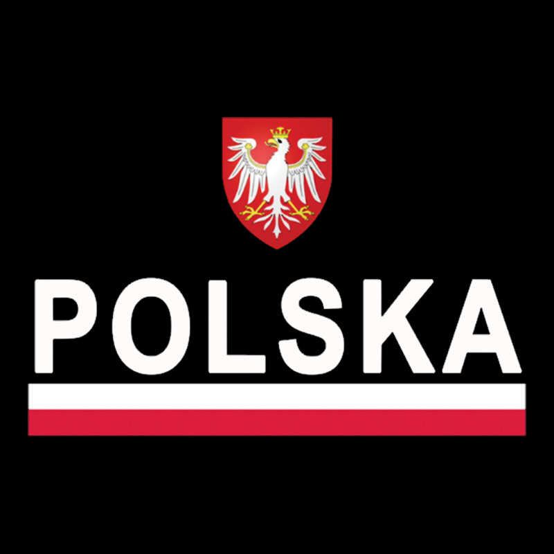 Sporty Polska Flag And Emblem Polish Coat Of Arms Pullover Hoodie Ladies Tee by ArtChic | Teevron