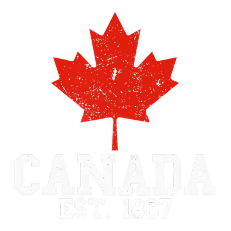 Vintage Canada Est.1867 Maple Leaf Canadian Flag R Ladies Tee by ArtChic | Teevron