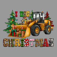 I Dig Christmas Bulldozer Vintage Hoodie | Teevron