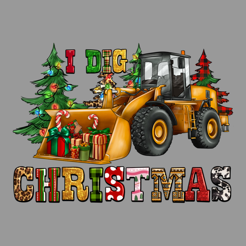 I Dig Christmas Bulldozer Vintage Hoodie by CowGirlArtShop | Teevron