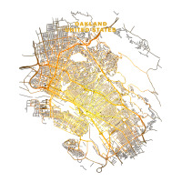 city map street travel souvenir tourist oakland california t shirt | Teevron