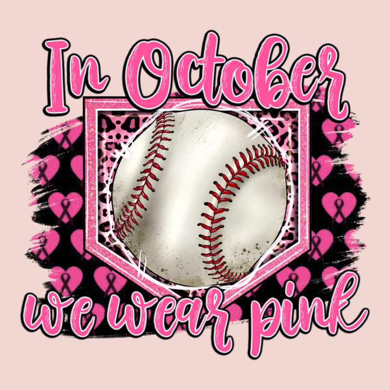 In October We Wear Pink Baseball Premium Sweatshirt by BarkalooDesign | Teevron