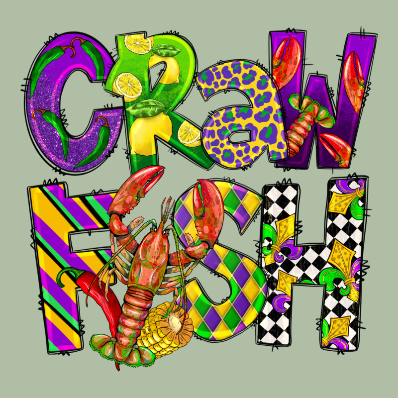 Crawfish Mardi Gras Urban Heavy Tee by CowGirlArtShop | Teevron