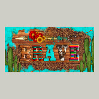 Brave Turquoise Leopard Cactus And Floral Arrow Licanse Plate Heavyweight Hoodie | Teevron