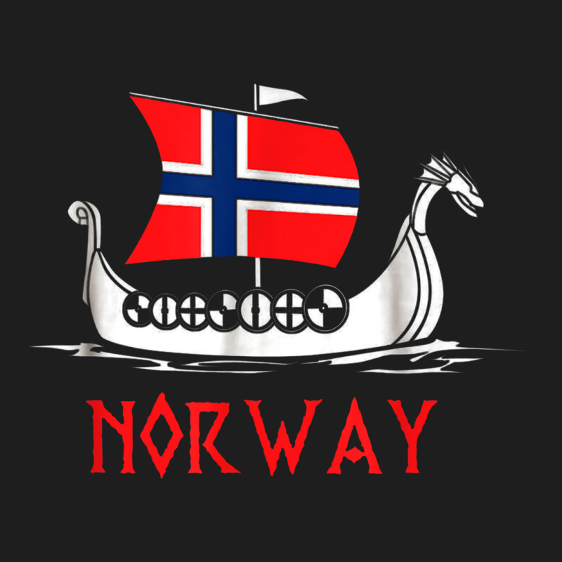 Boat Norwegian Flag Norway Viking Ship Norway Classic Tee by FloraArt | Teevron