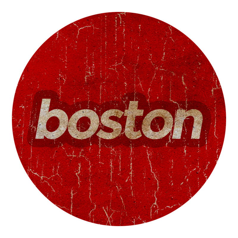 Boston   Simple Red Circle Vintage Premium Hoodie by FloraArt | Teevron