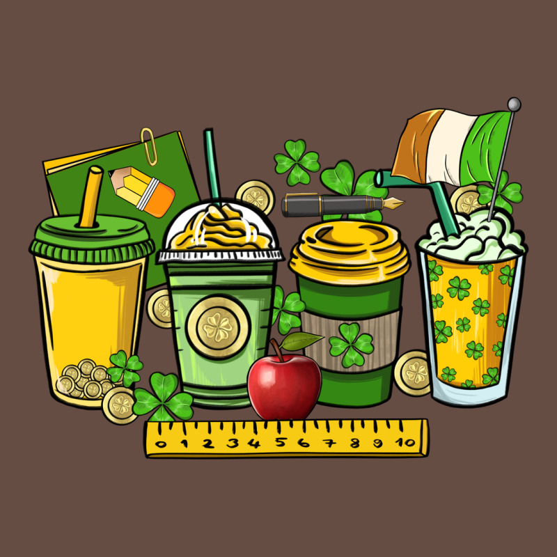 St. Patrick's Day Teacher Coffee Cups Long Sleeve Tee by HowdyJamesFarm | Teevron