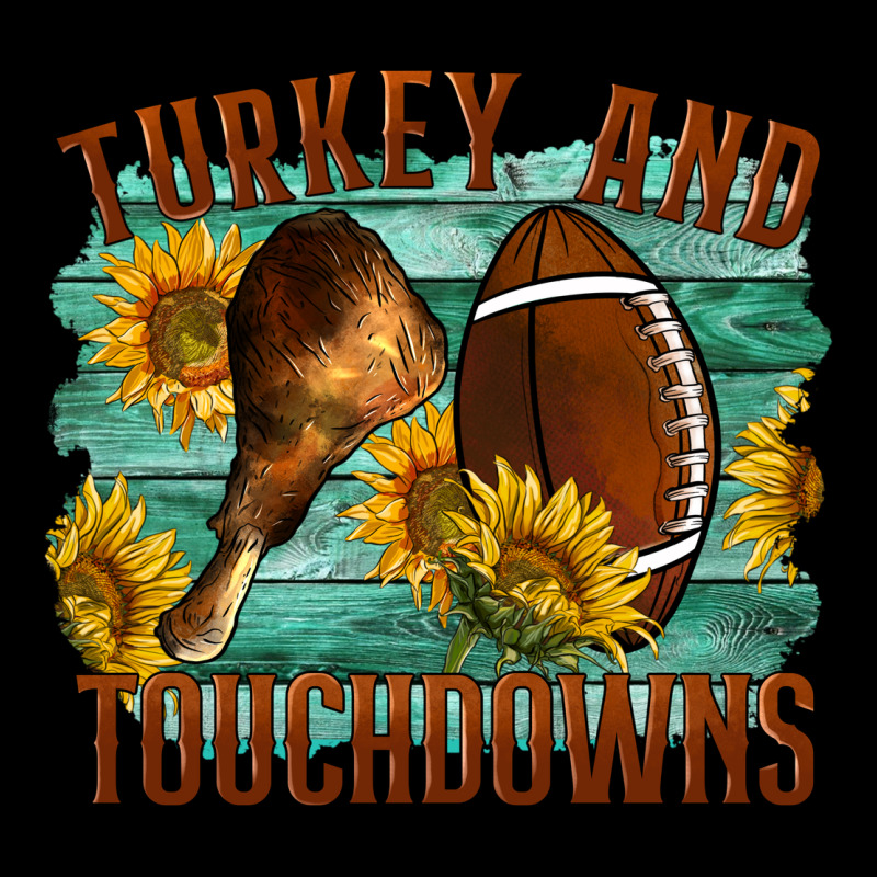 Turkey And Touchdowns Heavyweight Sweatshirt by LillyAllenDesigns | Teevron