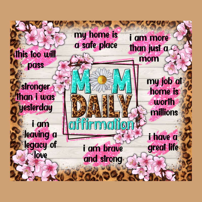 Mom Daily Affirmation Vintage Tee by TumblerDesignByShophia | Teevron