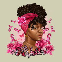 Breast Cancer Afro Woman Heavy Core Tee | Teevron