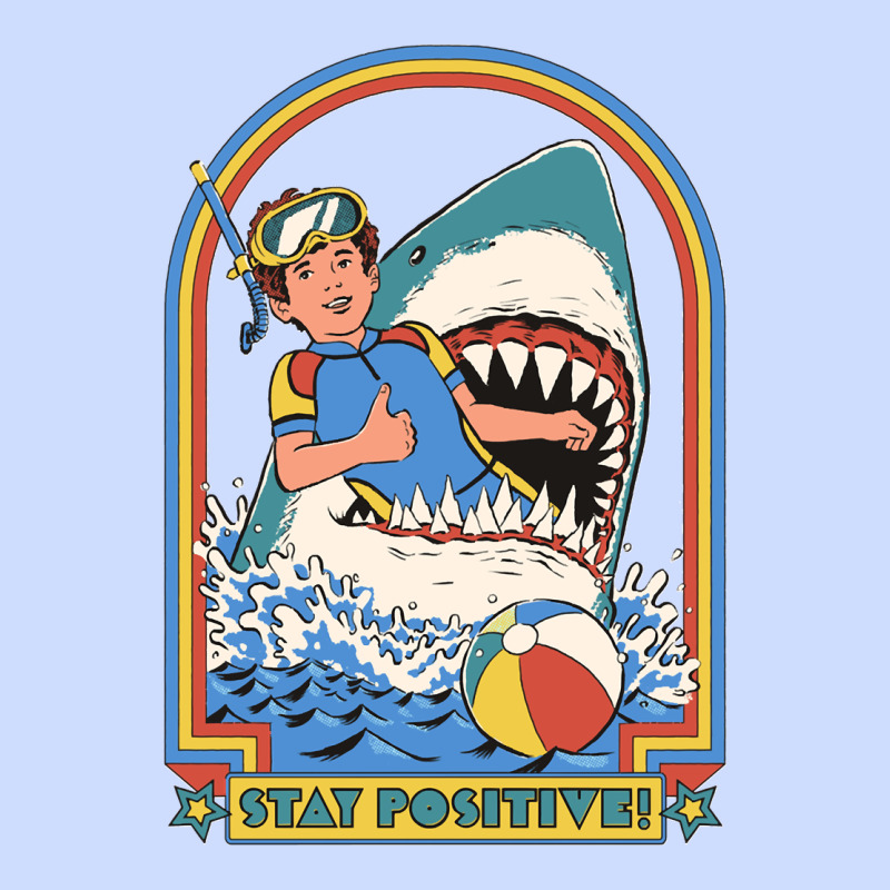 Stay Positive Classic Urban Heavy Tee by FloraArt | Teevron