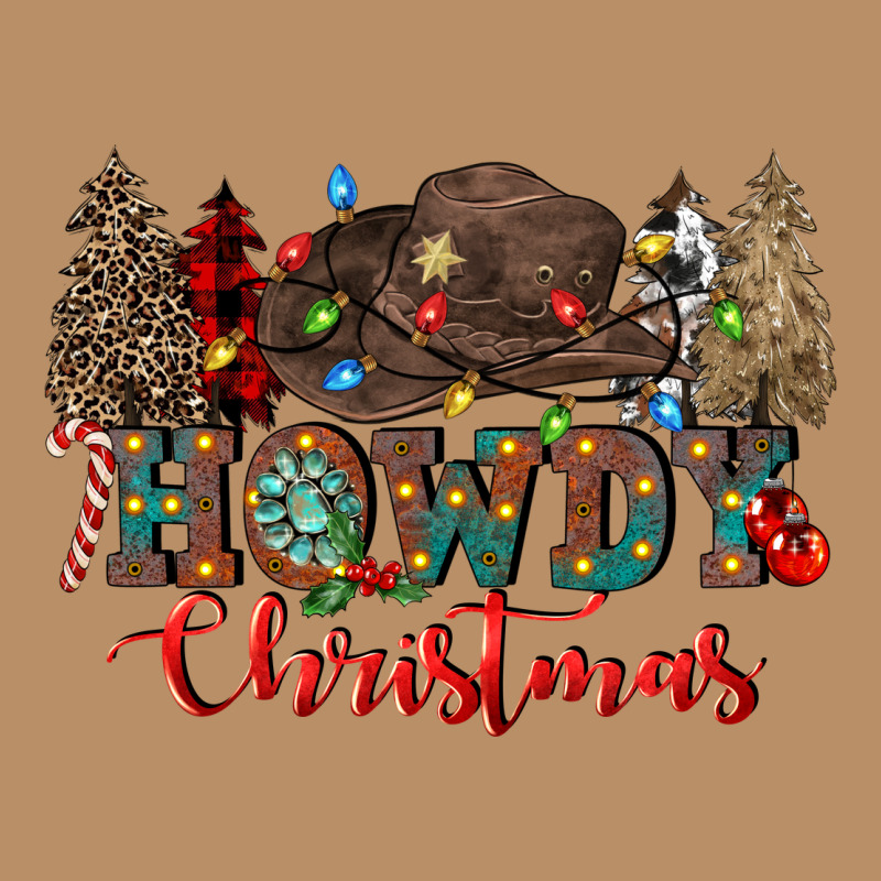 Howdy Christmas Vintage Hoodie by CowGirlArtShop | Teevron