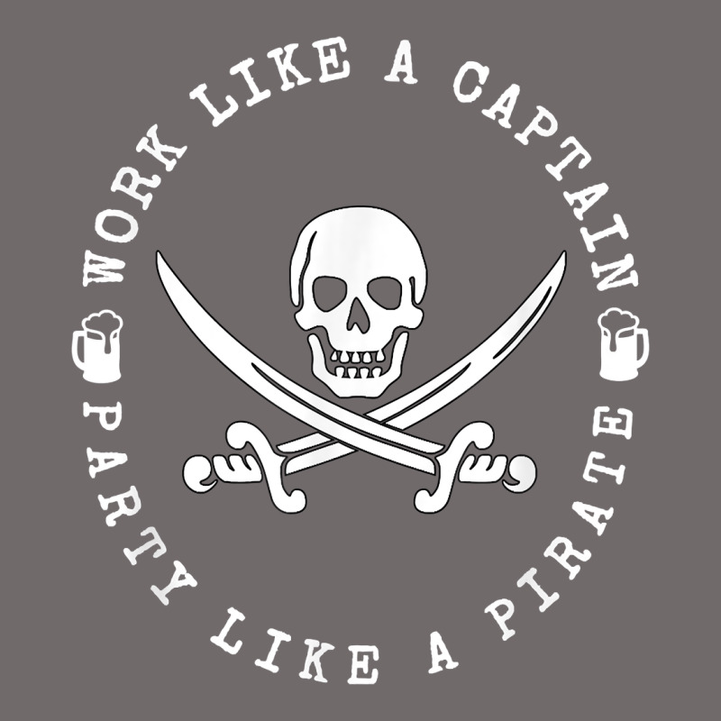 Work Like A Captain Party Like A Pirate Urban Heavy Tee by FloraArt | Teevron