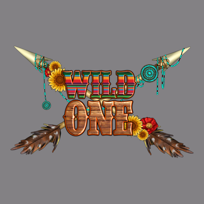 Wild One With Gemstone And Sunflower Heavyweight Hoodie by Artiststas | Teevron