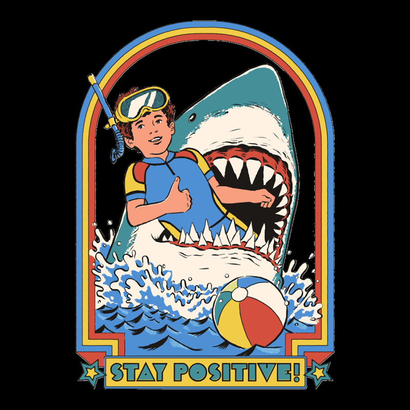 Stay Positive Classic Heavy Core Tee by FloraArt | Teevron