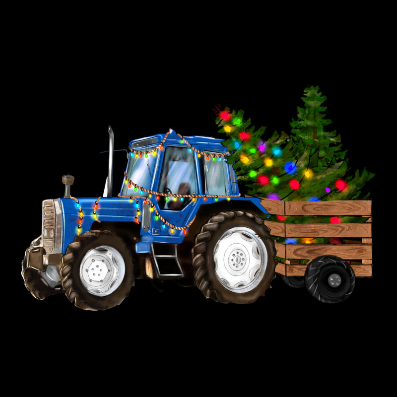 Blue Christmas Tractor Premium Tee by RanaPortraitStore | Teevron