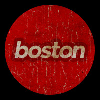 Boston   Simple Red Circle Vintage Premium Tee | Teevron