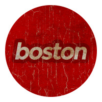 boston   simple red circle vintage | Teevron