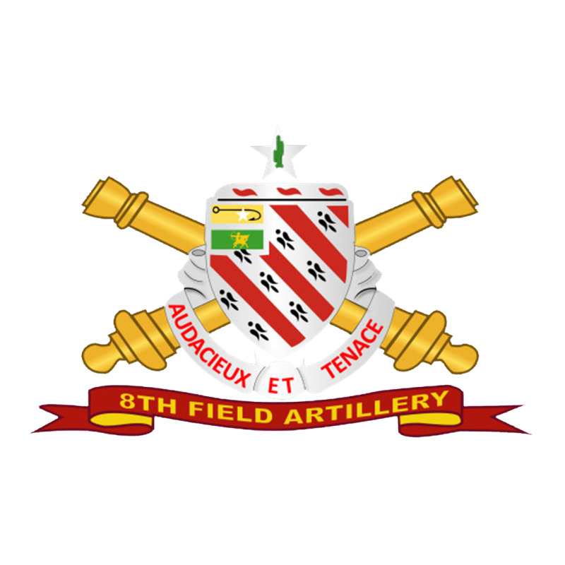 8th Field Artillery W Br   Ribbon 8th Field Artillery W Br Ribbon Premium Tee by ArtMosaic | Teevron