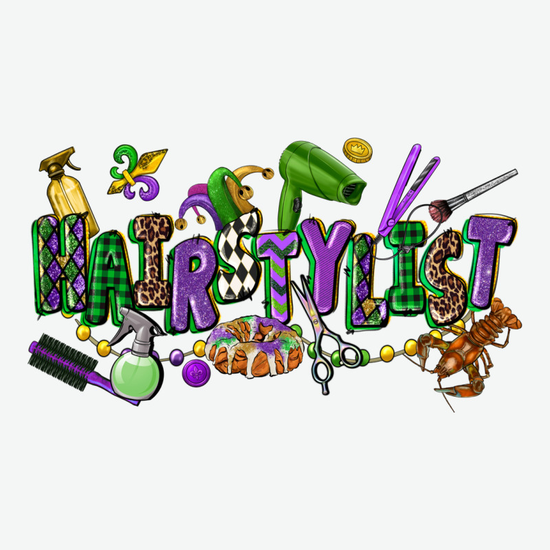 Hairstylist Mardi Gras Urban Heavy Tee by CowGirlArtShop | Teevron