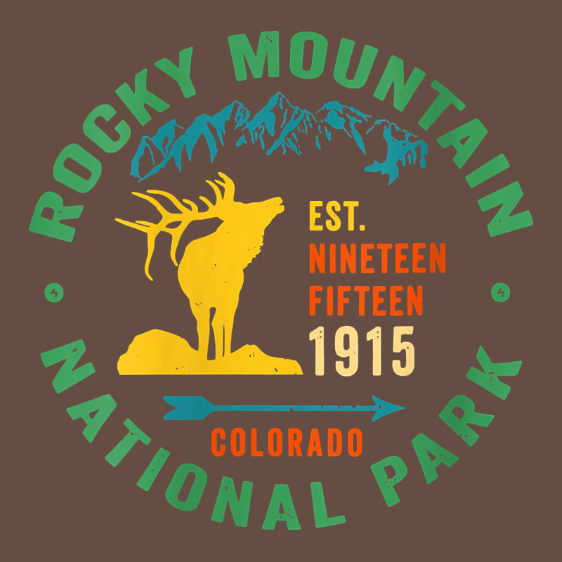 Womens Rocky Mountain National Park Hiking Travel Souvenir Novelty V N Long Sleeve Tee by trangStudio | Teevron